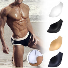 Load image into Gallery viewer, 2PCS Men Swimming Trunks Underwear Briefs Sponge Protective Pad Swimsuit Enlarge Penis Pouch Pad Inside Front Protection Pad